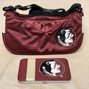 Florida State University, FSU, purse and wallet set